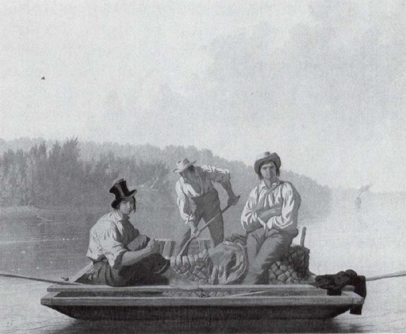 George Caleb Bingham Bootsleute auf dem Missouri France oil painting art